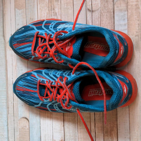 Montrail Fluidflex FKT Women's Running Shoe 8 blue & orange red - Picture 10 of 16